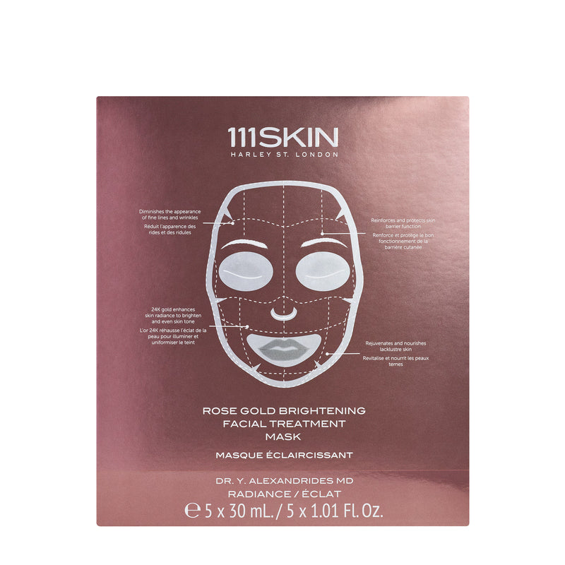 Rose Gold Brightening Facial Treatment Mask Box